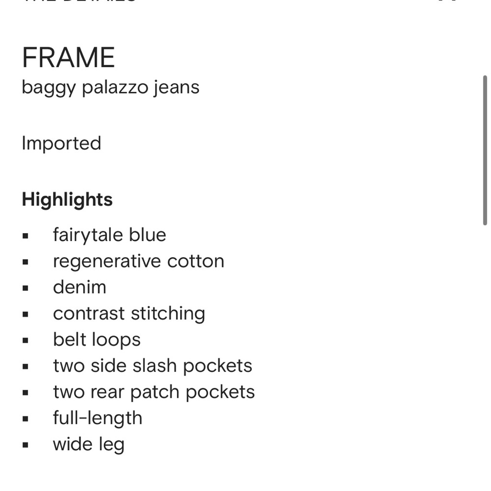FRAME Le Baggy Palazzo Outseam Jeans, NWT! - Picture 6 of 7